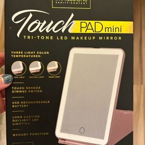 Impressions Touch PAD Mini LED Makeup Mirror - Rose Gold